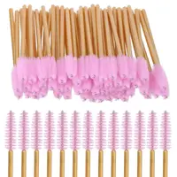 Щіточки жорсткі рожевий з помаранчевим одноразові (50 шт)