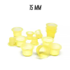 Колпачки под краску 15мм. прозрачные желтые - 1000 шт (упаковка) Колпачки под краску 15мм. прозрачные желтые - 1000 шт (упаковка) купить