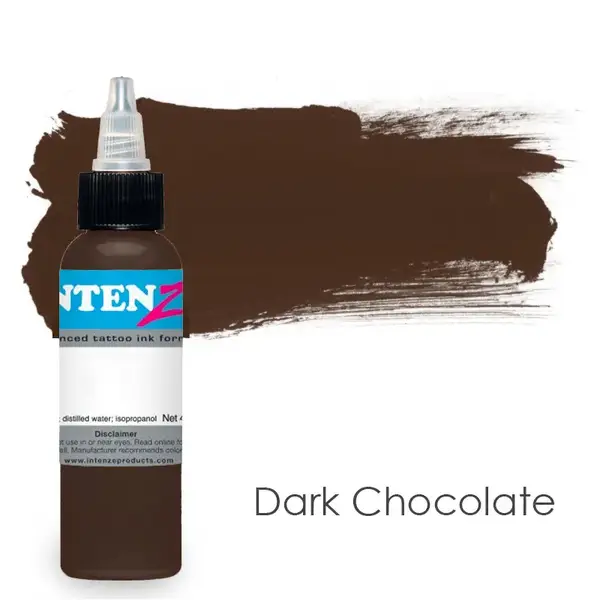 Уценка Тату краска Dark Chocolate Intenze 01.24 (30 мл.) купить недорого в Украине, фото 36213