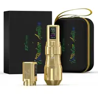 Бездротова тату машинка EZ P3 Pro Ubiratan Amorim Special Limited Edition 2 батареї Gold