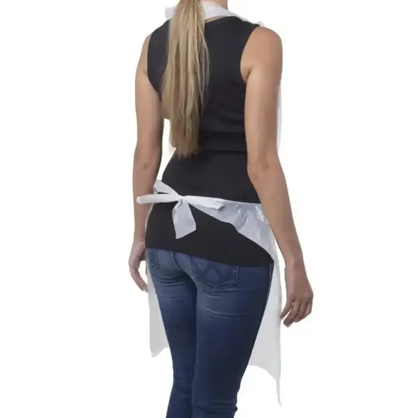 Одноразовый фартук полиэтиленовый белый – 100 штук купить недорого в Украине, фото 33767