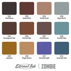 Набір фарб Zombie Colors Series 12 Colors Eternal (30 мл.) Набір фарб Zombie Colors Series 12 Colors Eternal (30 мл.)