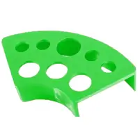 Подставка под колпачки скругленная пластиковая зеленая купить