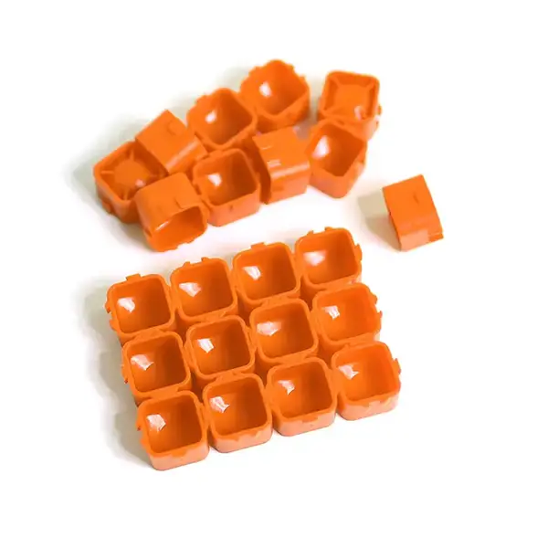 Пластикові ковпачки Modul Ink Cup під тату-фарбу помаранчеві - 100 штук 40043