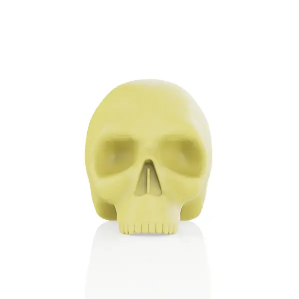 Штучна шкіра в формі черепа тілесний 43105