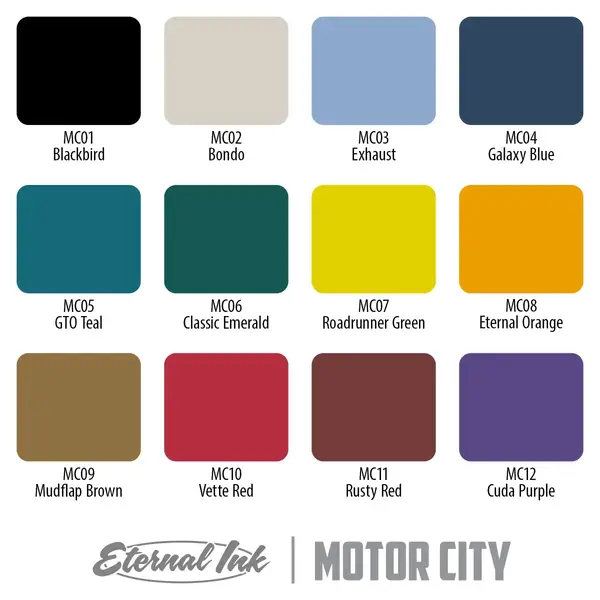 Набір фарб Motor City Set 12 Colors Eternal (30 мл.) 32206