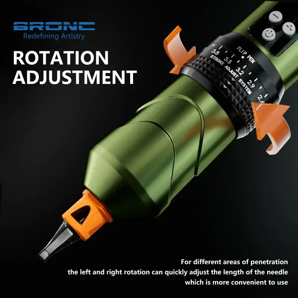 Бездротова модульна тату машинка BRONC X1 BLACK by Hummingbird 40304