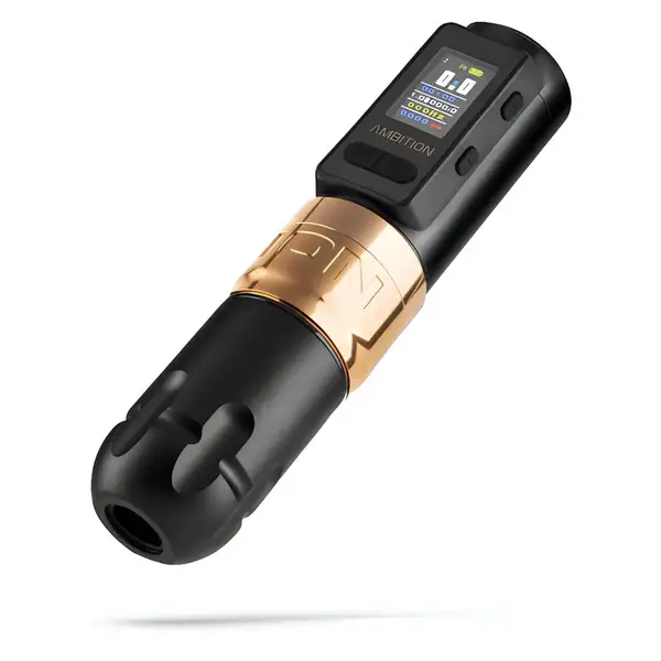Бездротова тату машинка Ambition Soldier MAX Gold 37374