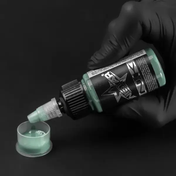 Тату краска Mint Green UNISTAR COLORS - 30ML купить недорого в Украине, фото 36156