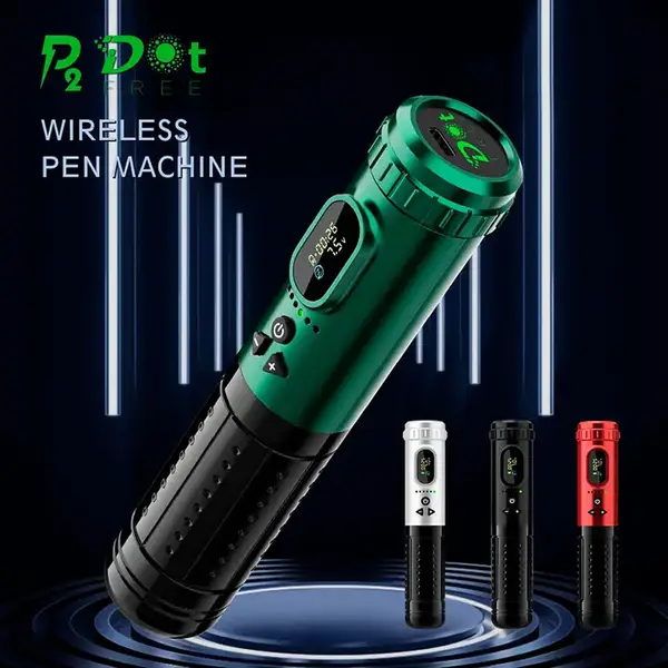 Бездротова тату машинка EZ P2 DotFree Green 30823