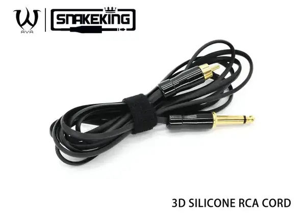 Клип корд RCA Snake King Pure Silicone RCA AVA Black купить недорого в Украине, фото 22005