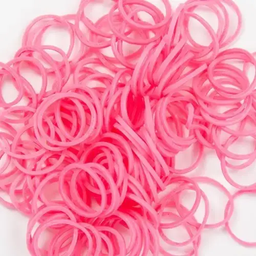 Специальные бандажные резинки розовые (50 шт) купить недорого в Украине, фото 2859