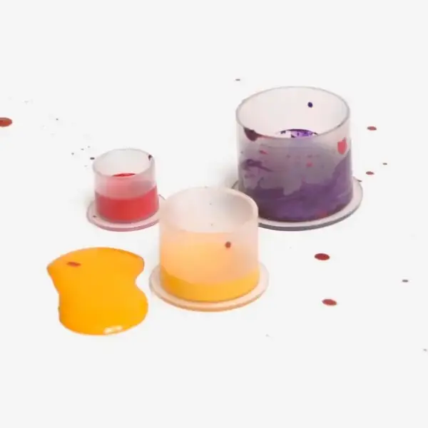 Ковпачки під фарбу 11 мм. прозорі з плоским дном (Упаковка 1.000 шт) 7445