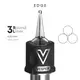 Тату картриджі VESPER EDGE 3RL 0.20 Micro Round Liner Long Taper - 1 Картридж купить недорого в Украине, фото 22477