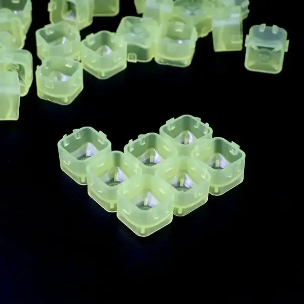 Пластиковые колпачки Modul Ink Cup под тату-краску прозрачные желтые – 100 штук купить недорого в Украине, фото 40028