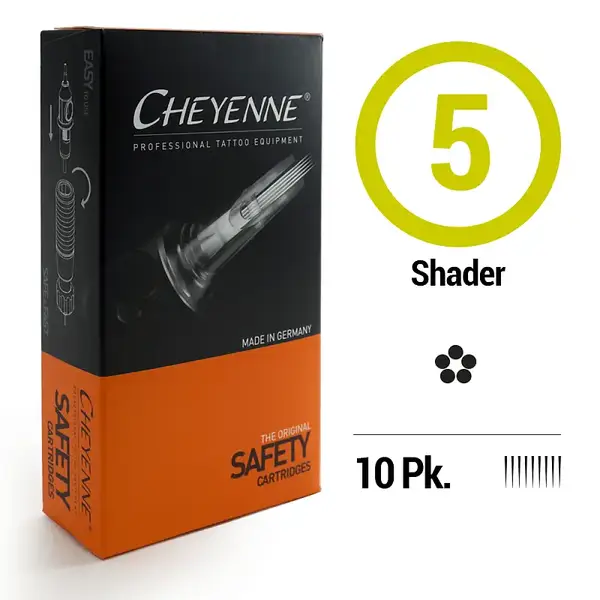 Картриджи 5 Round Shader Cheyenne Safety Black (Окраска) (1 Картридж) купить недорого в Украине, фото 9558