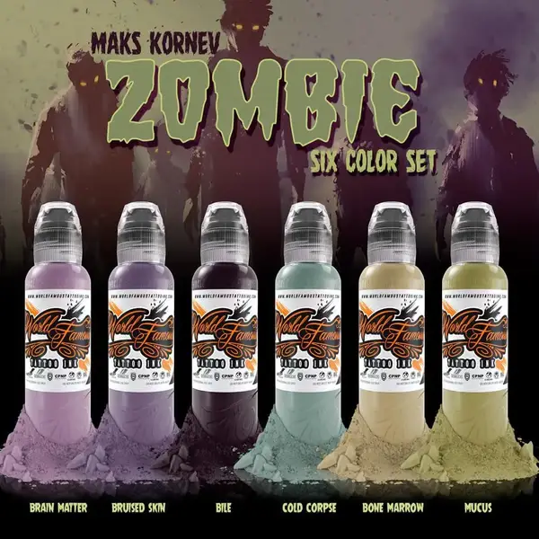Набор красок Maks Kornev&#39;s Zombie Color Set World Famous (30 мл.) купить недорого в Украине, фото 5745