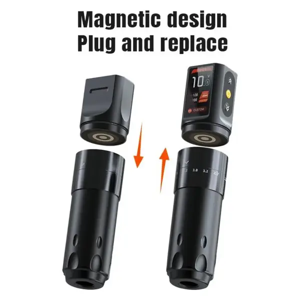 Беспроводная модульная тату машинка MO Matte Black купить недорого в Украине, фото 35630