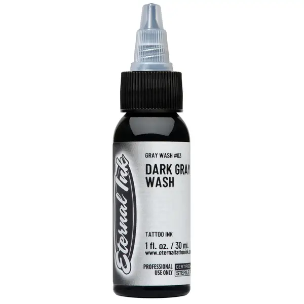 Теневая тату краска Dark Grey Wash Eternal (30 мл.) купить недорого в Украине, фото 12507