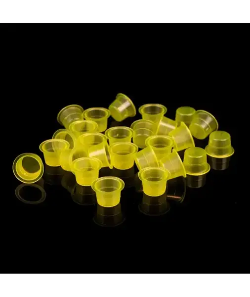 Колпачки под краску 13мм. прозрачные желтые – 50 шт купить недорого в Украине, фото 27633
