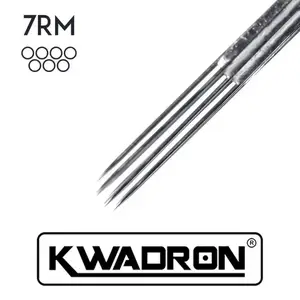 Тату иглы KWADRON 7 Round Magnum (0.30) Для теней и окраски (50 Игл (Упаковка)) купить