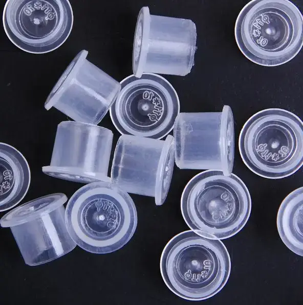 Ковпачки під фарбу 8 мм. прозорі з плоским дном (Упаковка 1.000 шт) 7432