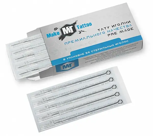 Тату голки 5 Magnum1 ( Для тіней та зафарбування ) MakeTattoo (50 Голок (Упаковка)) 11498