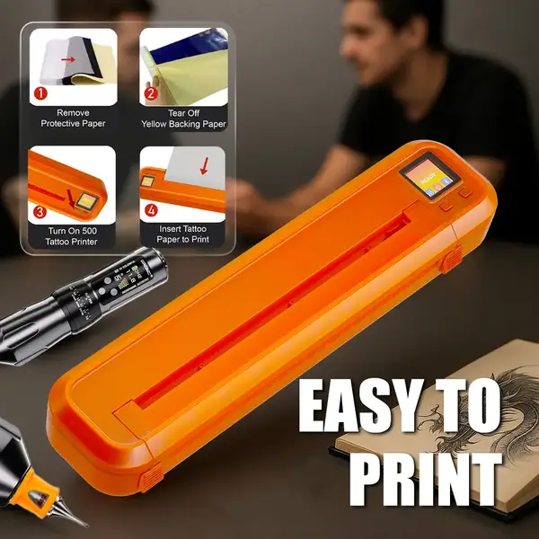 Беспроводной термо татуальный принтер Hummingbird Orange купить недорого в Украине, фото 40565