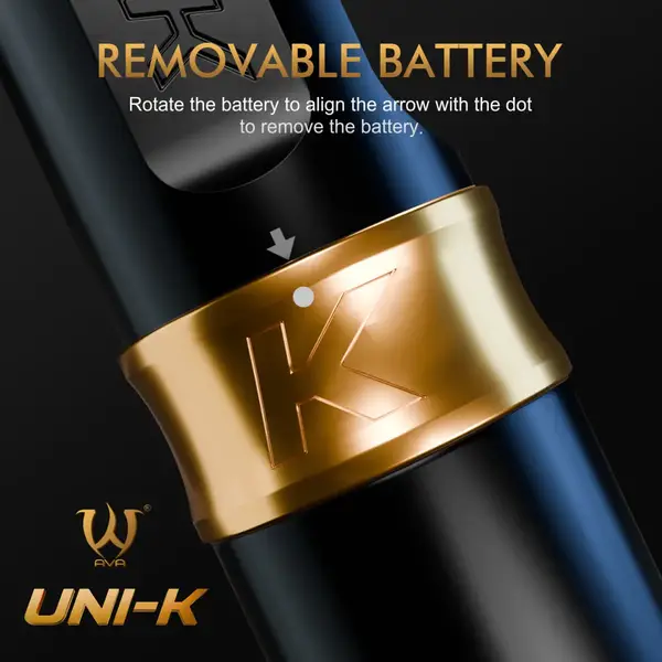 Беспроводная модульная тату машинка UNI-K AVA Gold купить недорого в Украине, фото 39481