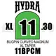 Уцінка тату голки 11 BugPin Round Magnum Hydra Eikon ( Для тіней та зафарбування ) 12.2020 (50 Голок (Упаковка)) 2