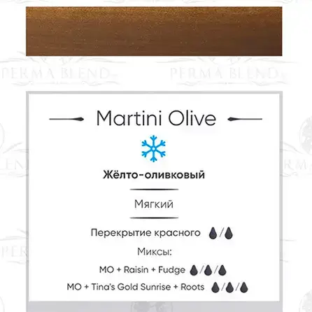 Пигмент для татуажа Martini Olive Perma Blend купить недорого в Украине, фото 18892