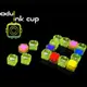 Пластикові ковпачки Modul Ink Cup під тату-фарбу прозорі жовті - 100 штук 20079