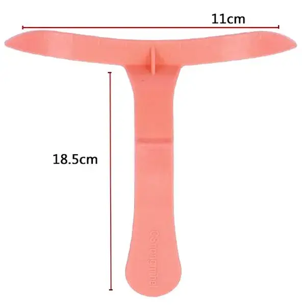 Лінійка пластикова рожева для брів 4 шт 10626