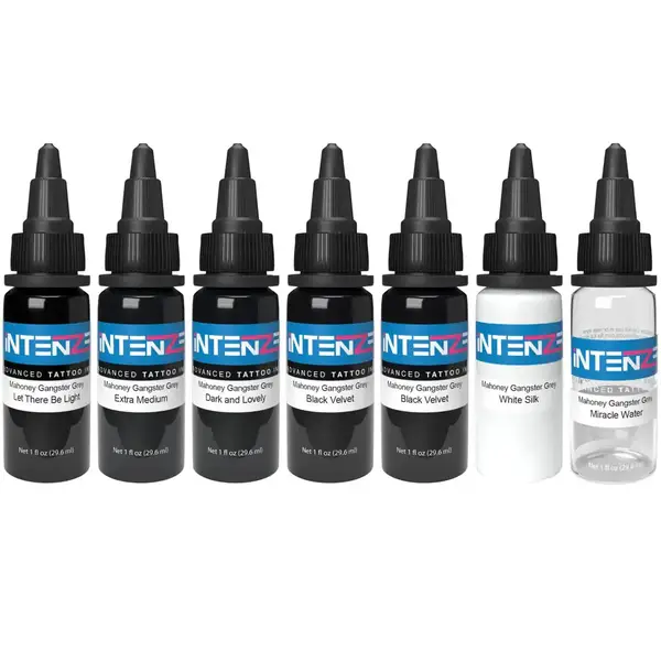 Набір фарб Mark Mahoney Gangster Grey Wash Tattoo Ink Set - 30 ml 34515