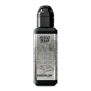 Контурна чорна тату фарба Fine Line Black KuroSumi Ink 45мл