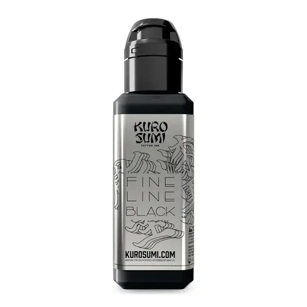 Контурна чорна тату фарба Fine Line Black KuroSumi Ink 45мл 44702