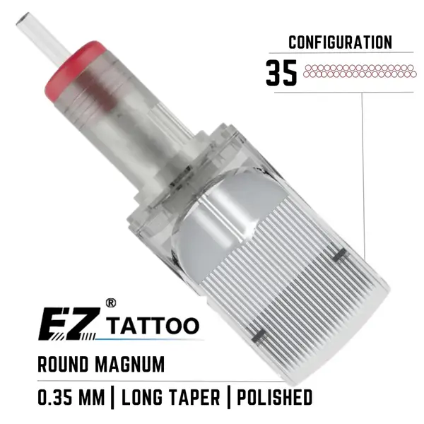 35 Round Magnum EZ Revolution ( 0.35mm Для теней и окраски ) (1 Картридж) купить недорого в Украине, фото 19731