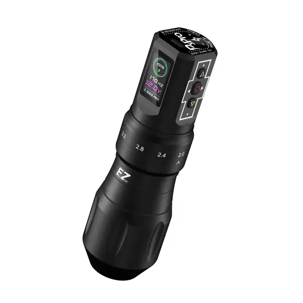 Бездротова тату машинка EZ P3 Pro Ubiratan Amorim Special Limited Edition 2 батареї Black купить недорого в Украине, фото 48677
