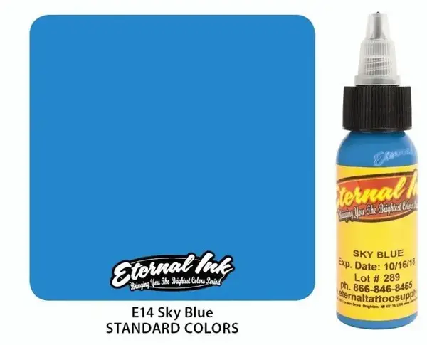 Уцінка Тату фарба Sky Blue Eternal (30 мл.) 01/26 3049