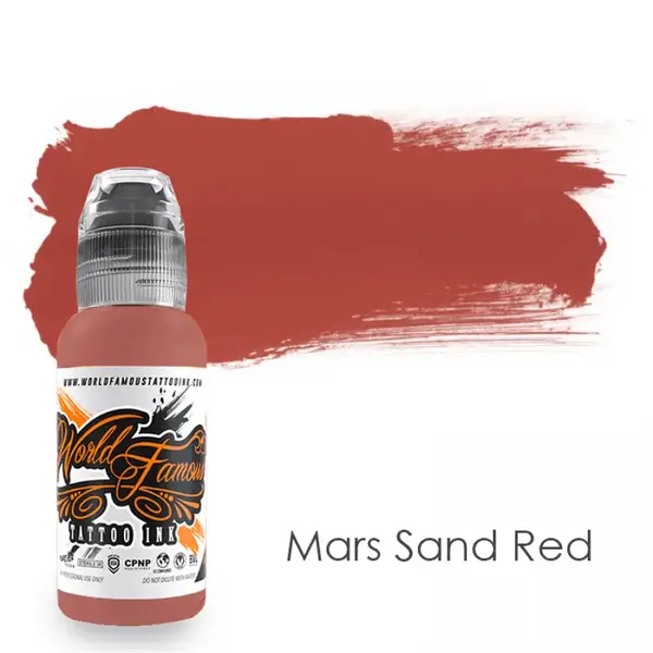 Уценка Тату краска Mars Sand Red World Famous (15 мл.) срок 09/25 купить недорого в Украине, фото 21920