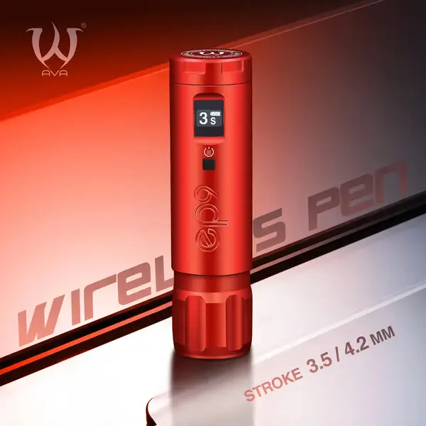 Беспроводная модульная тату машинка EP9 AVA Rotary Red купить недорого в Украине, фото 39598