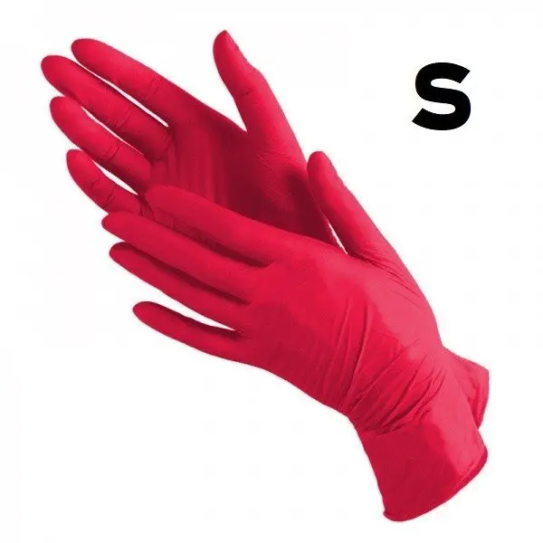 Перчатки нитриловые S красные (5 шт) купить недорого в Украине, фото 1768