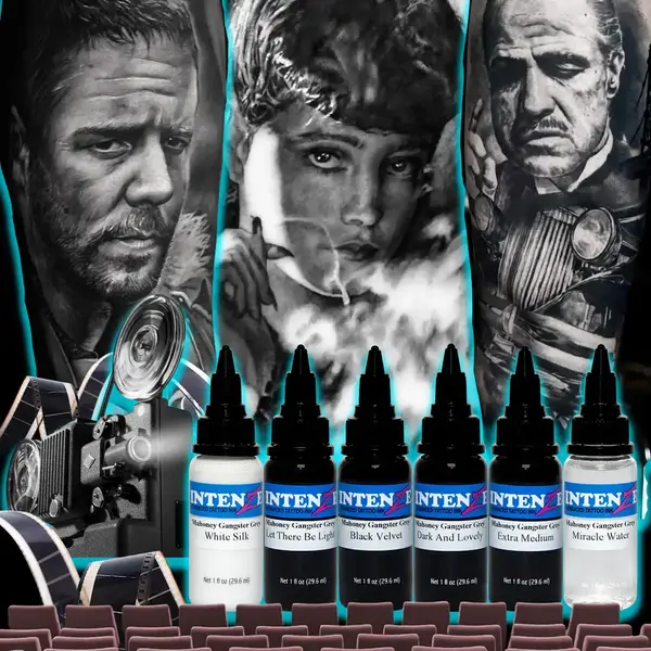 Набір фарб Mark Mahoney Gangster Grey Wash Tattoo Ink Set - 30 ml 34516