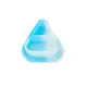 Силіконові ковпачки AVA SKULLDNA Triangle Silicone Ink Cup 2in1 Blue Sky Color - 80шт. 5