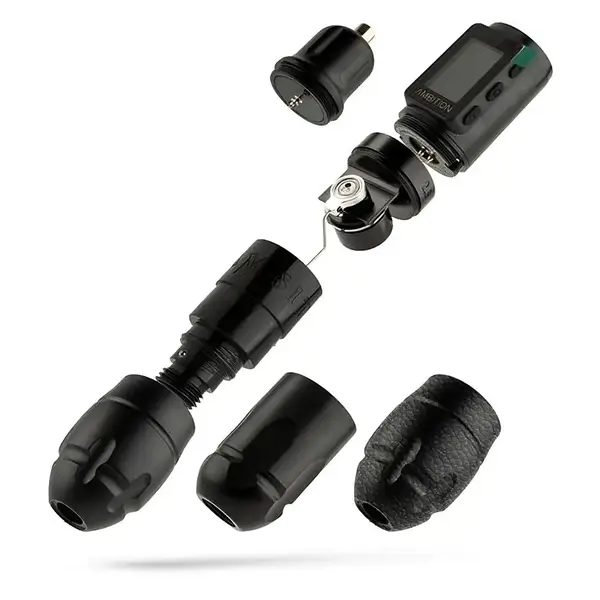 Беспроводная модульная тату машинка VIBE MAX AMBITION Black купить недорого в Украине, фото 39667