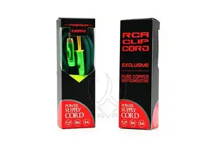 Кліп корд RCA Premium AVA FAT Green Кліп корд RCA Premium AVA FAT Green