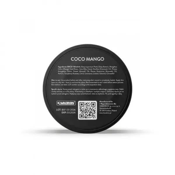 Тату масло баттер InkTrox COCO MANGO Tattoo Process Butter 50 ml 39357