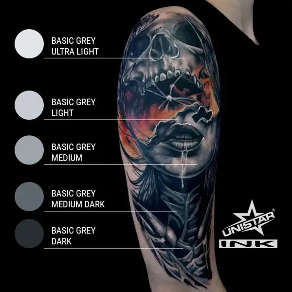 Тату фарба Basic Gray Ultra Light UNISTAR COLORS - 30ML 36096