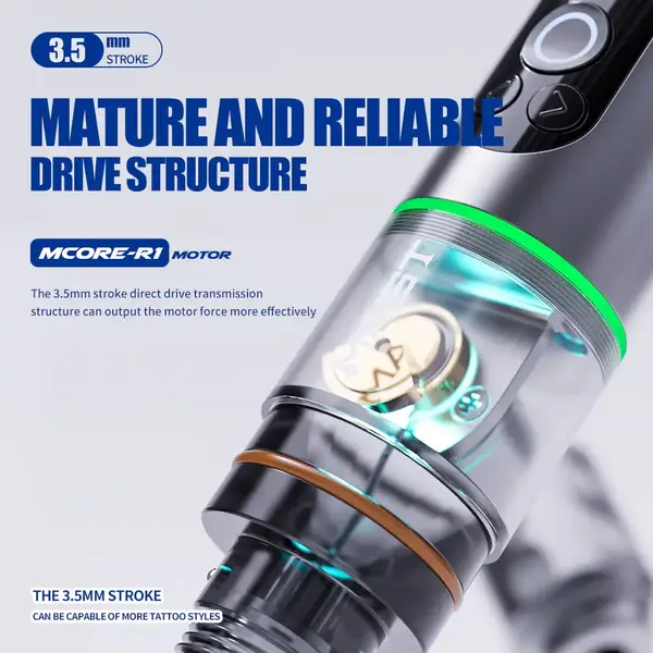 Бездротова тату машинка MAST Archer 2 Silver 35226