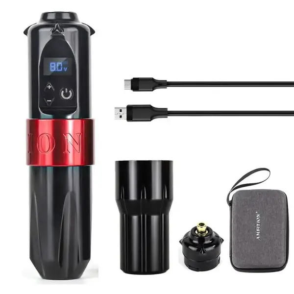 Беспроводная тату машинка Ambition Boxter V2 ЗАГЛУШКА купить недорого в Украине, фото 21486